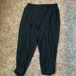 Black Universal Standard pants.